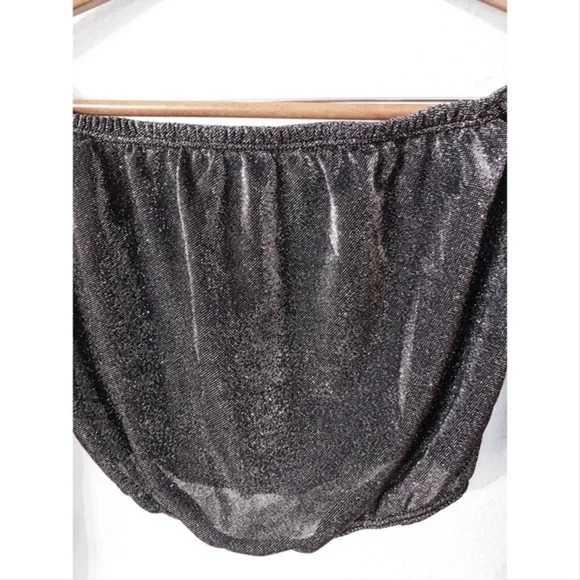 Fashion Nova metallic off the shoulder crop top nwot - Picture 3 of 5